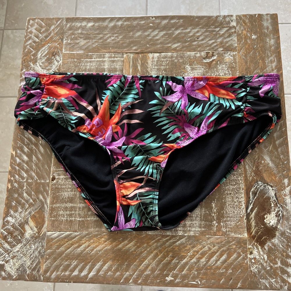 Alex Marie‎ Size 16 Women's   COLOR MULTICOLOR Floral Swim Bottom